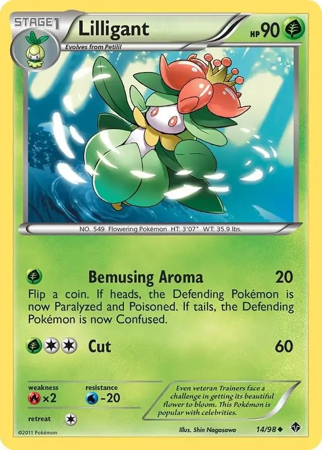 Lilligant - Pokemon Emerging Powers #14