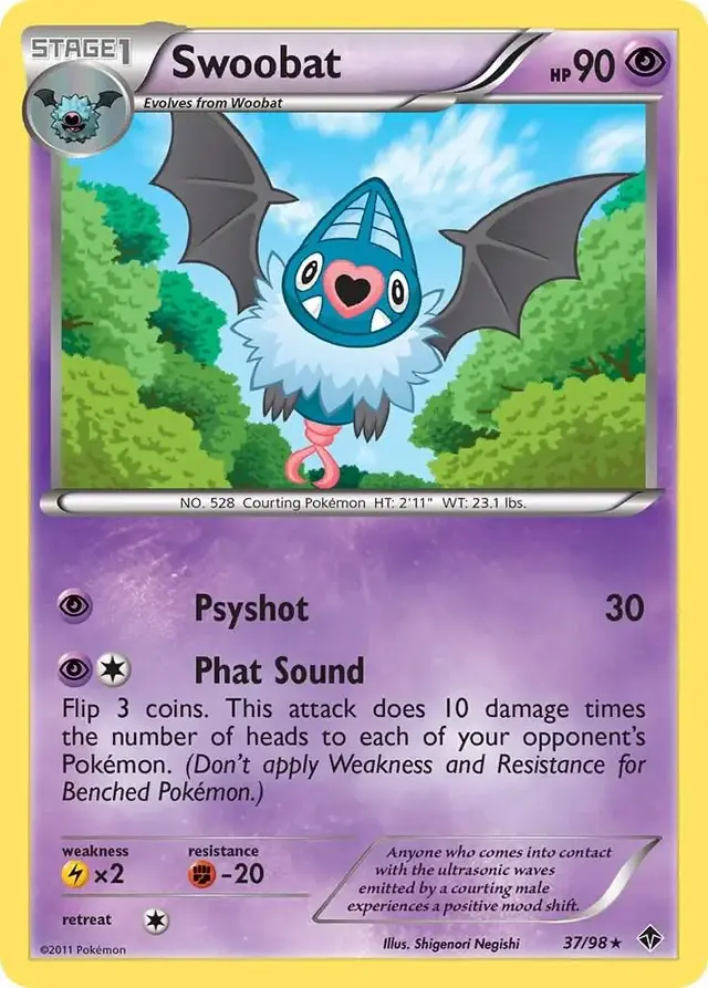 Swoobat - Pokemon Emerging Powers #37