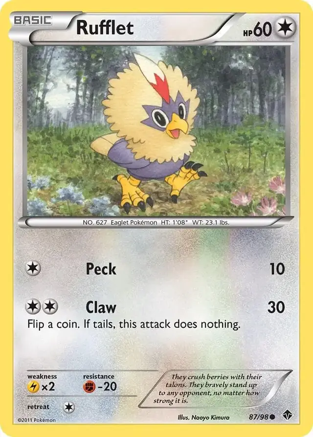 Rufflet - Pokemon Emerging Powers #87