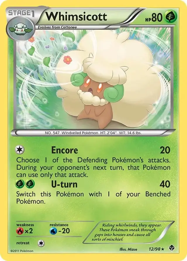 Whimsicott - Pokemon Emerging Powers #12