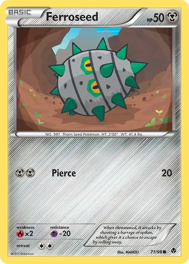 Ferroseed - Pokemon Emerging Powers #71