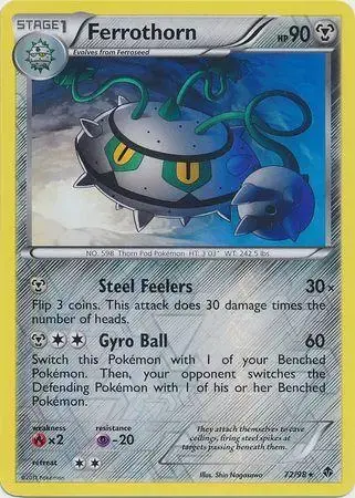 Ferrothorn [Reverse Holo] - Pokemon Emerging Powers #72