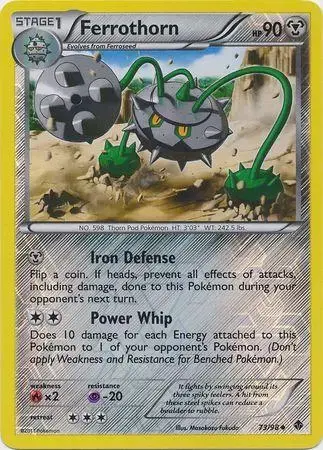 Ferrothorn [Reverse Holo] - Pokemon Emerging Powers #73