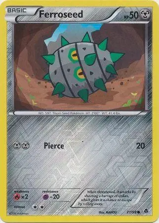 Ferroseed [Reverse Holo] - Pokemon Emerging Powers #71