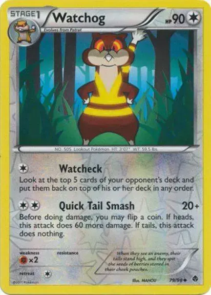 Watchog [Reverse Holo] - Pokemon Emerging Powers #79