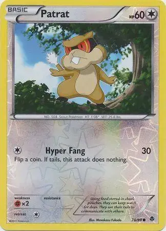 Patrat [Reverse Holo] - Pokemon Emerging Powers #78