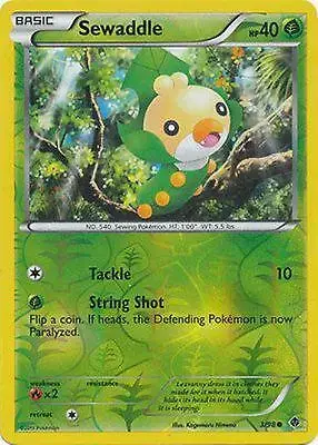 Sewaddle [Reverse Holo] - Pokemon Emerging Powers #3