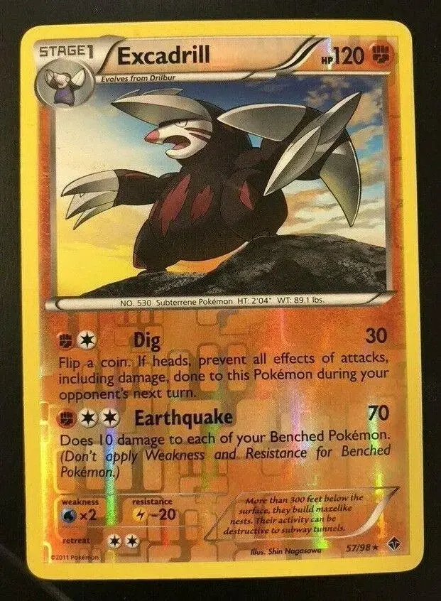 Excadrill [Reverse Holo] - Pokemon Emerging Powers #57