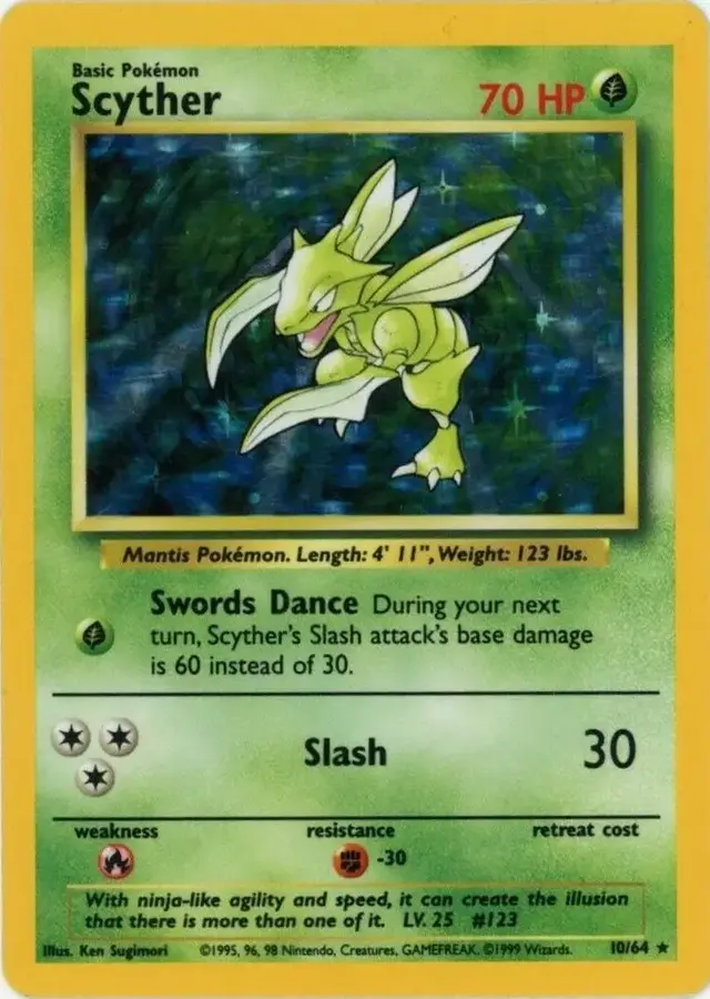 Scyther [No Symbol] - Pokemon Jungle #10
