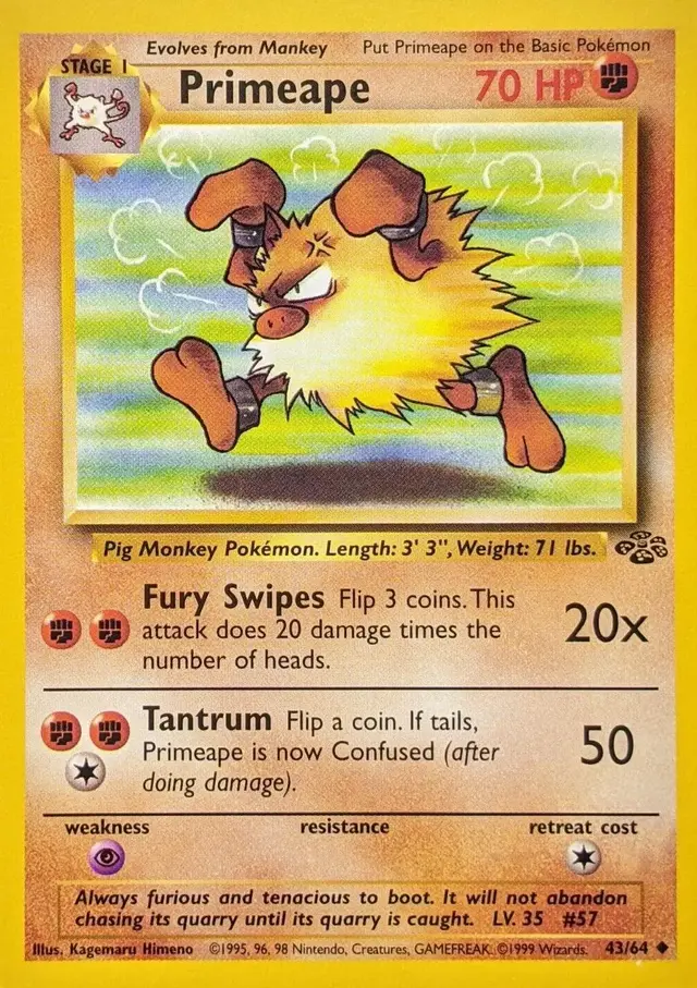 Primeape - Pokemon Jungle #43
