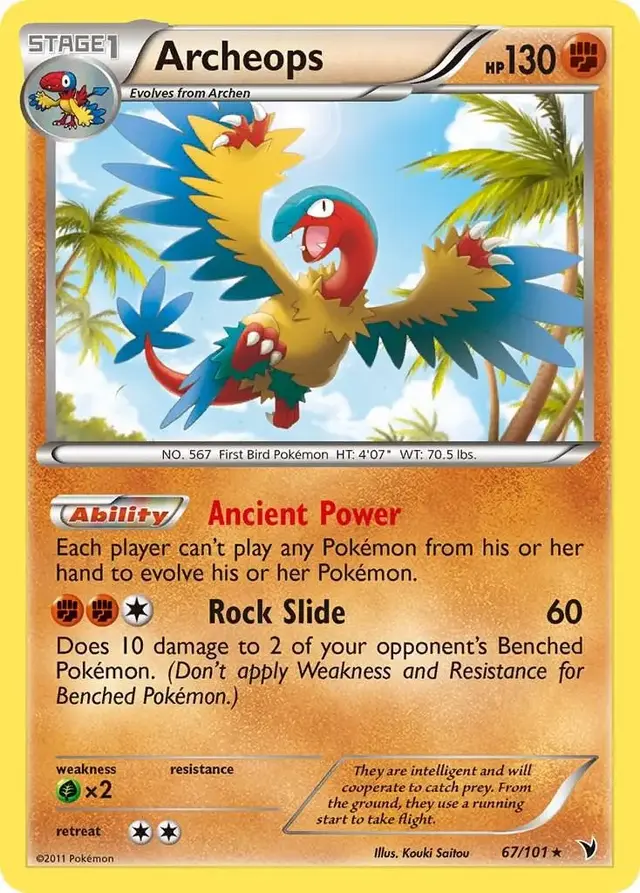Archeops - Pokemon Noble Victories #67