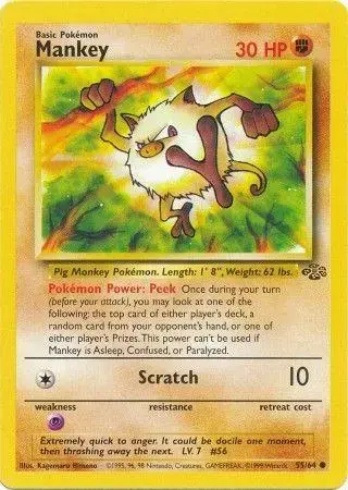 Mankey - Pokemon Jungle #55