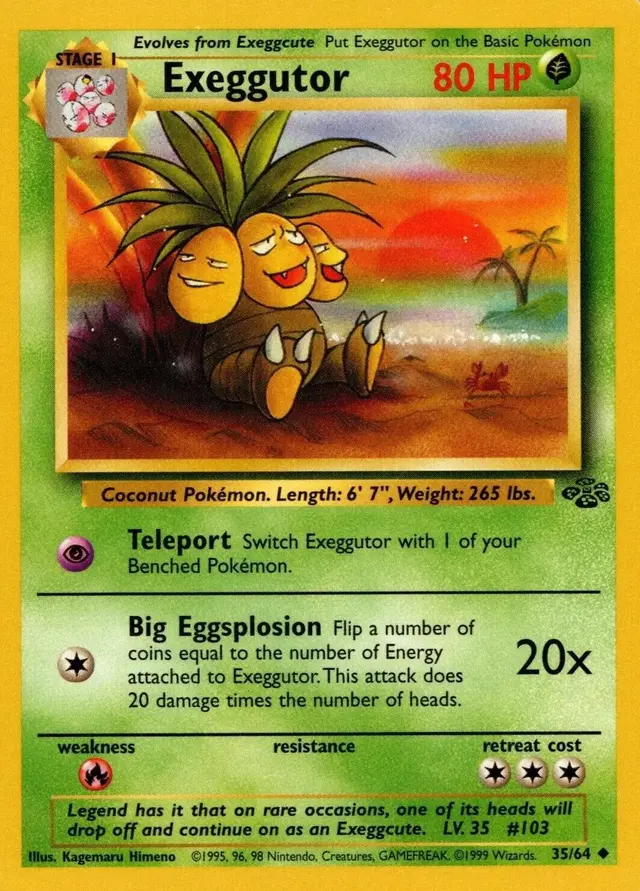 Exeggutor - Pokemon Jungle #35