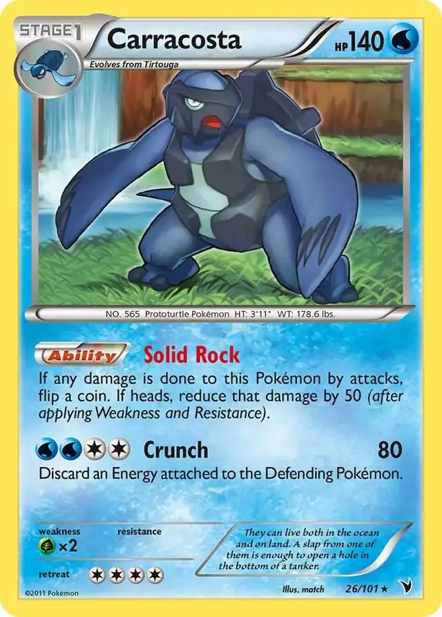 Carracosta - Pokemon Noble Victories #26