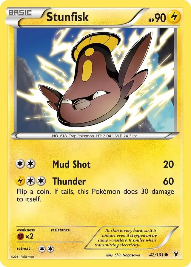 Stunfisk - Pokemon Noble Victories #42