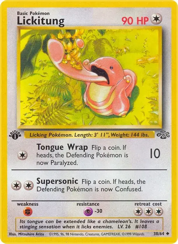 Lickitung [1st Edition] - Pokemon Jungle #38