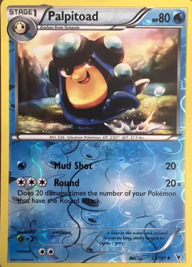 Palpitoad [Reverse Holo] - Pokemon Noble Victories #23