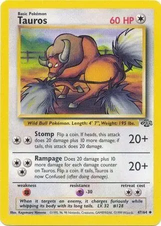 Tauros - Pokemon Jungle #47