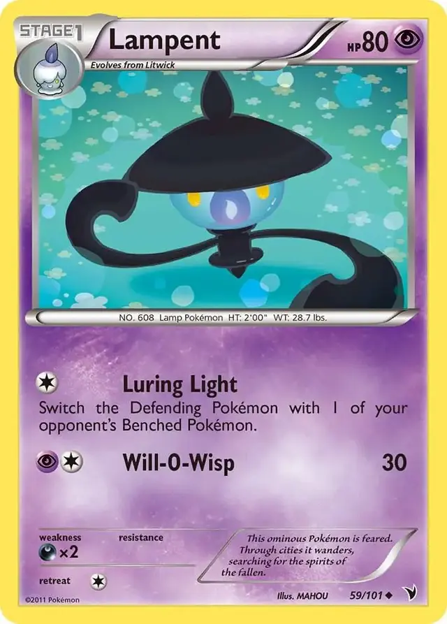 Lampent - Pokemon Noble Victories #59