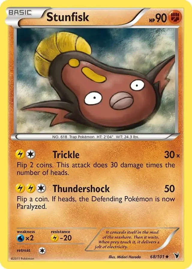 Stunfisk - Pokemon Noble Victories #68