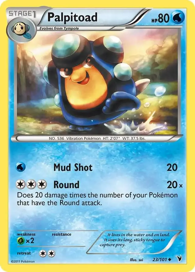 Palpitoad - Pokemon Noble Victories #23