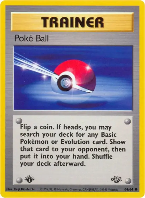 Poke Ball [1st Edition] - Pokemon Jungle #64