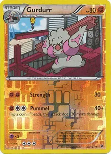 Gurdurr [Reverse Holo] - Pokemon Noble Victories #63