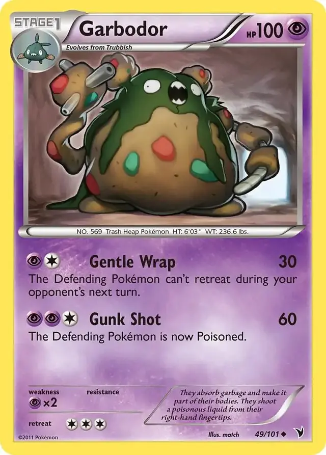 Garbodor - Pokemon Noble Victories #49