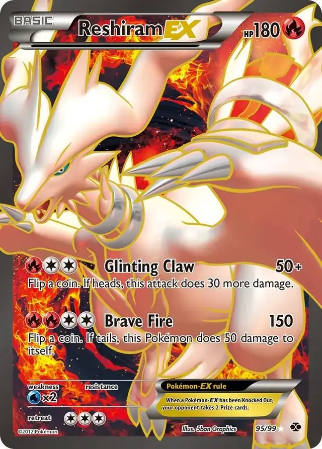 Reshiram EX - Pokemon Next Destinies #95