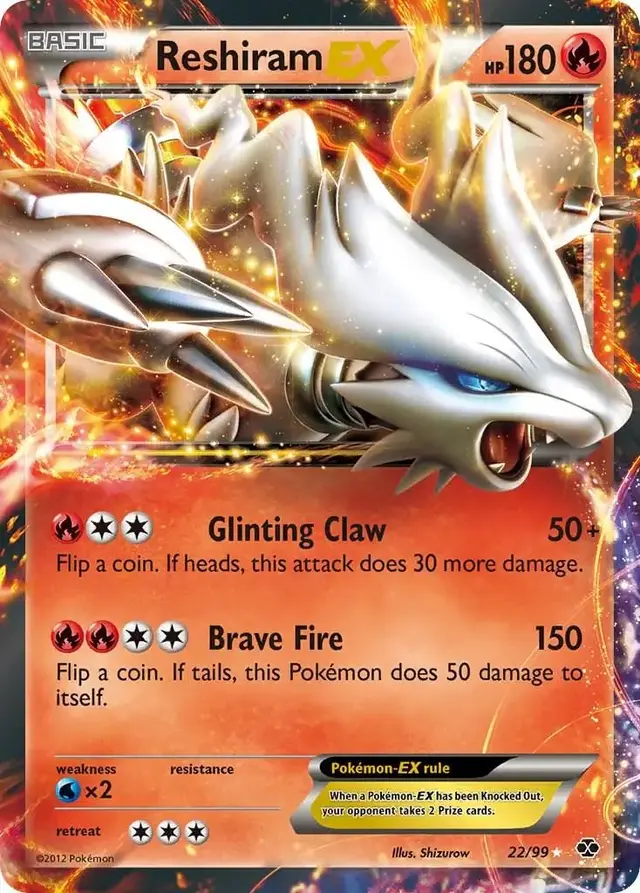 Reshiram EX - Pokemon Next Destinies #22