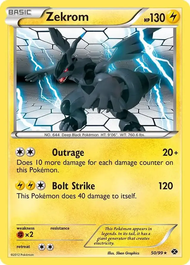 Zekrom - Pokemon Next Destinies #50