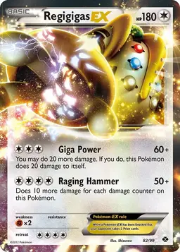 Regigigas EX 82 - Pokemon Next Destinies