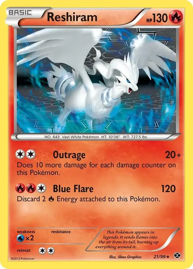 Reshiram - Pokemon Next Destinies #21