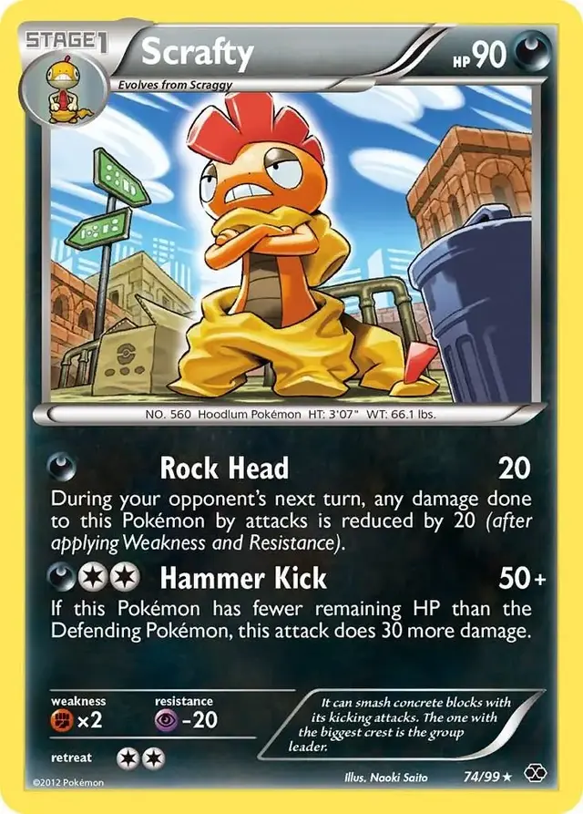 Scrafty - Pokemon Next Destinies #74