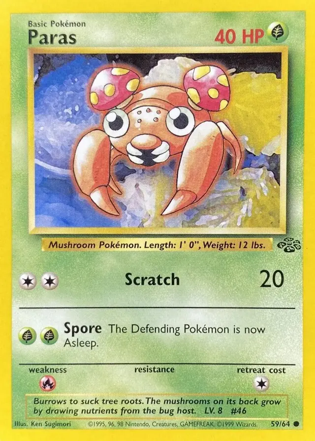 Paras - Pokemon Jungle #59