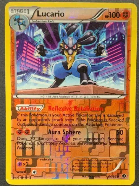 Lucario [Reverse Holo] - Pokemon Next Destinies #64
