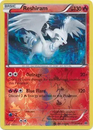 Reshiram [Reverse Holo] - Pokemon Next Destinies #21