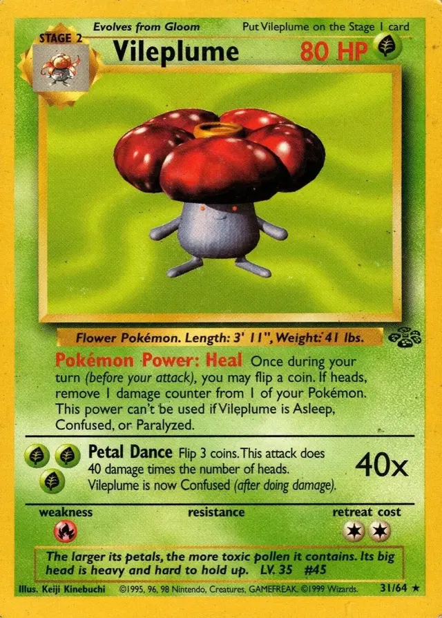 Vileplume - Pokemon Jungle #31