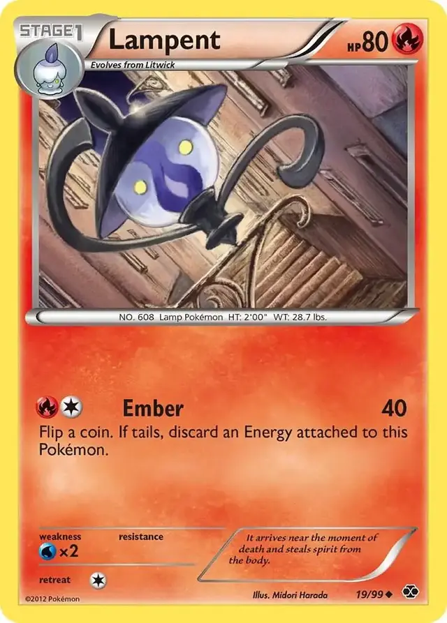Lampent - Pokemon Next Destinies #19