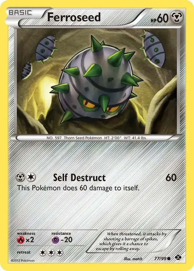 Ferroseed - Pokemon Next Destinies #77