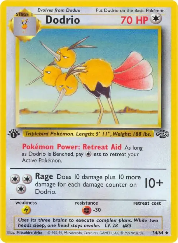 Dodrio [1st Edition] - Pokemon Jungle #34