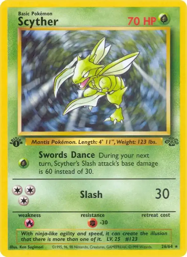 Scyther [1st Edition] - Pokemon Jungle #26