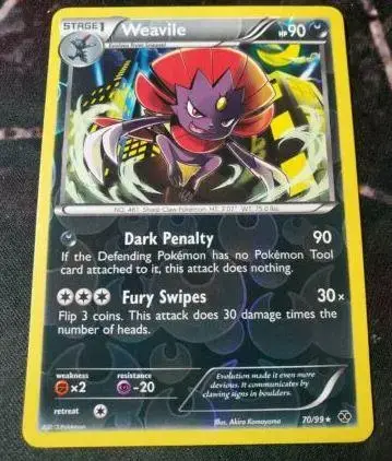 Weavile [Reverse Holo] - Pokemon Next Destinies #70