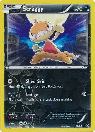 Scraggy [Reverse Holo] - Pokemon Next Destinies #73