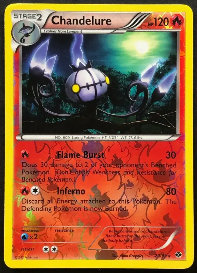 Chandelure [Reverse Holo] - Pokemon Next Destinies #20