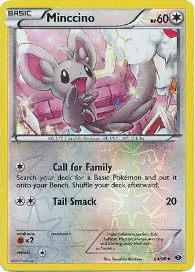 Minccino [Reverse Holo] - Pokemon Next Destinies #84