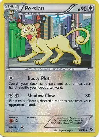 Persian [Reverse Holo] - Pokemon Next Destinies #81