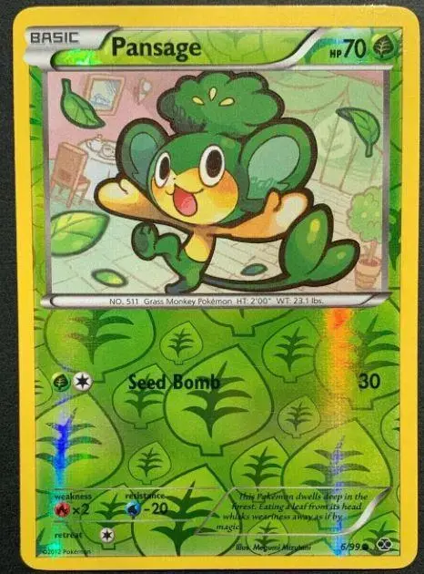 Pansage [Reverse Holo] - Pokemon Next Destinies #6