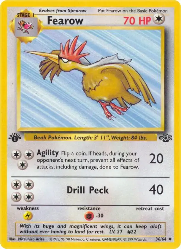 Fearow [1st Edition] - Pokemon Jungle #36