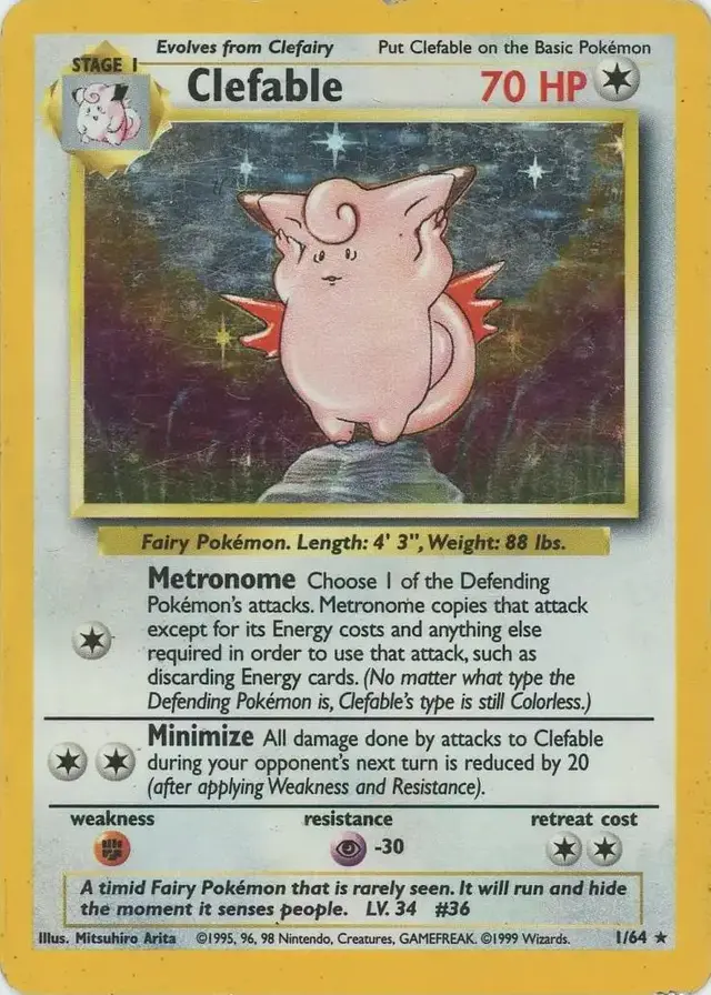 Clefable [No Symbol] - Pokemon Jungle #1